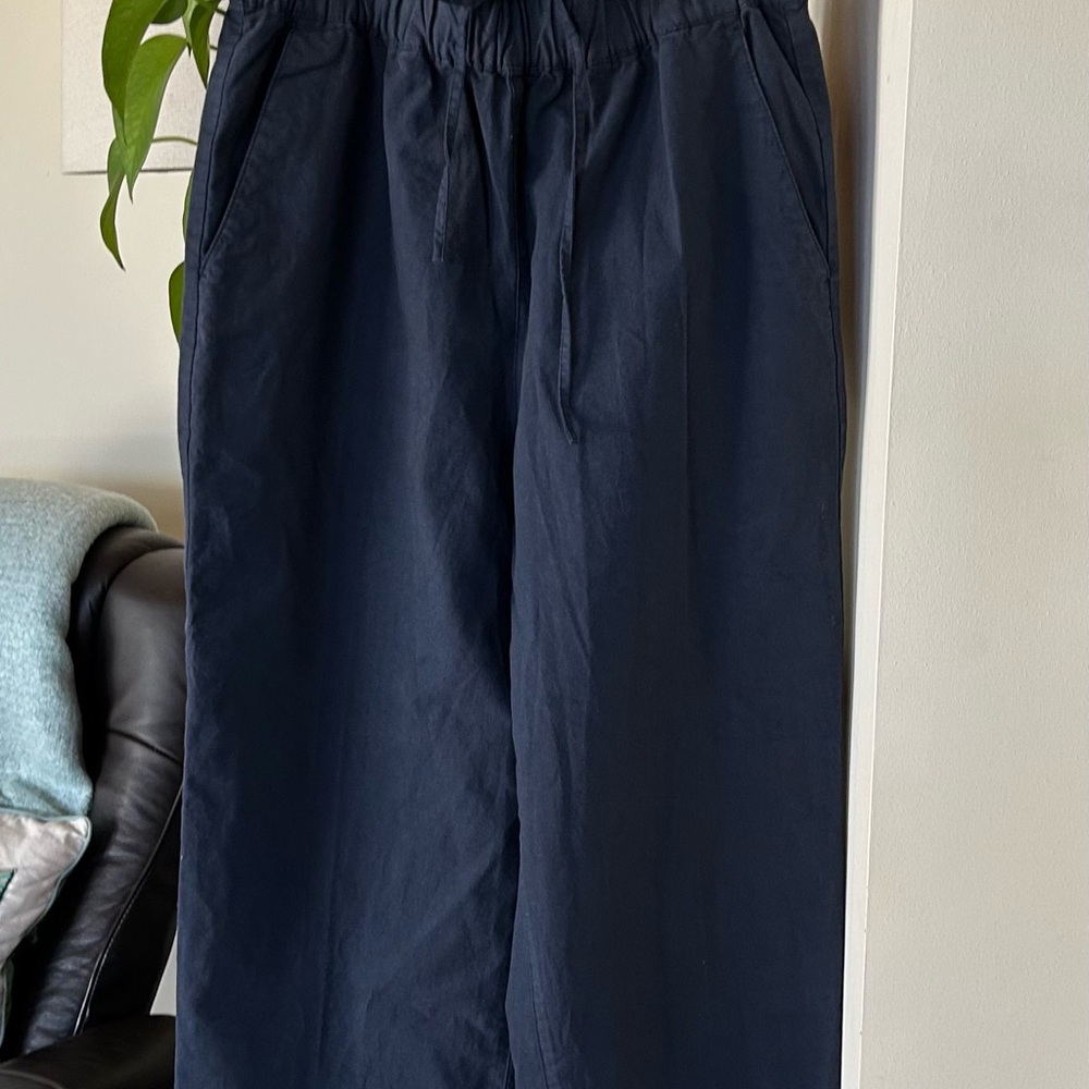 💕J. Crew Navy Women's Pants Cotton Linen Blend NWT💕